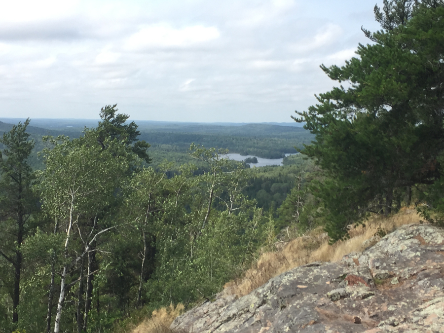 View of BWCA from summit of Eagle Mountain in Minnesota